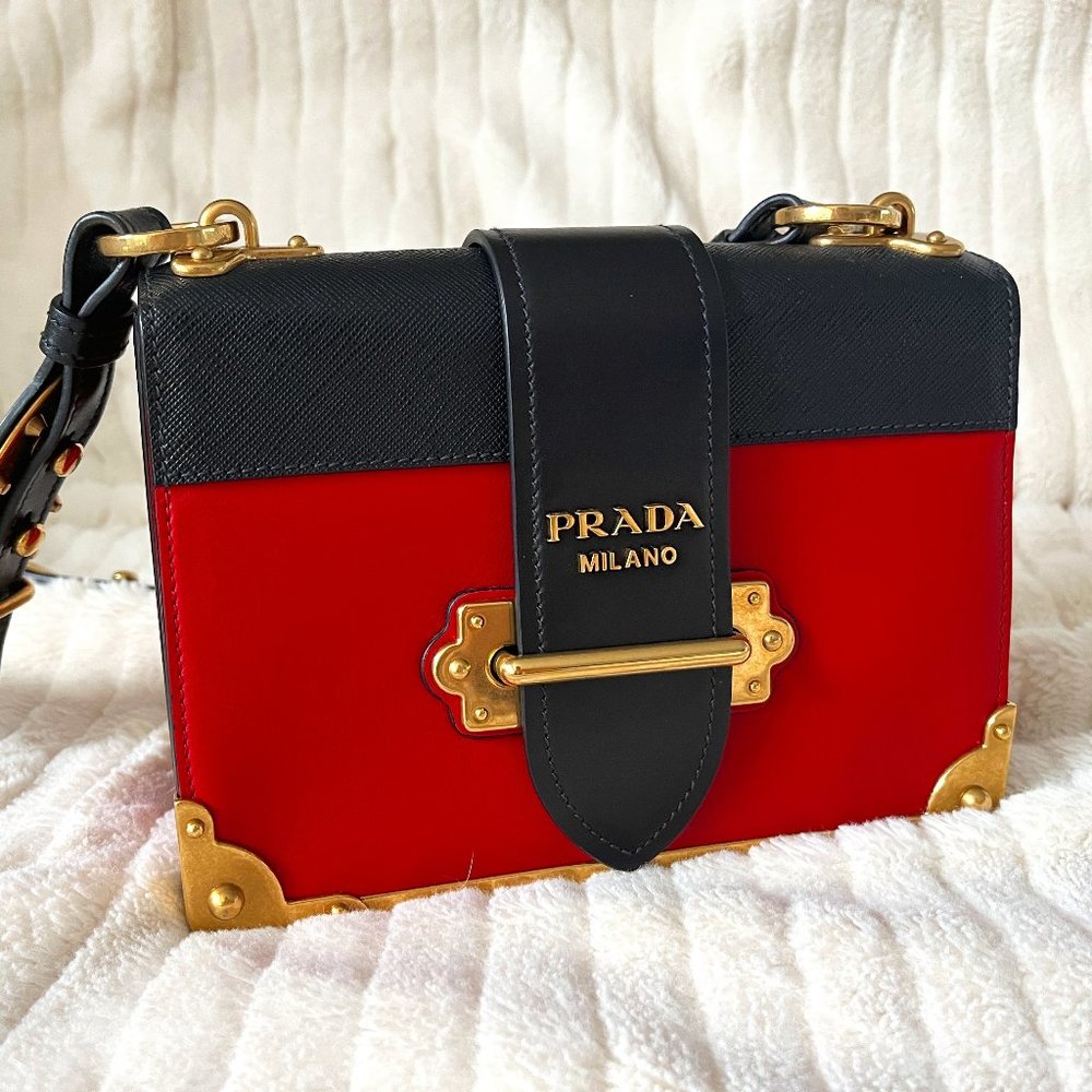 Prada Cahier leather bag